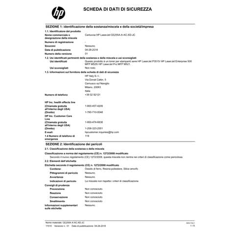 Toner alta capacità 55X HP nero  CE255X